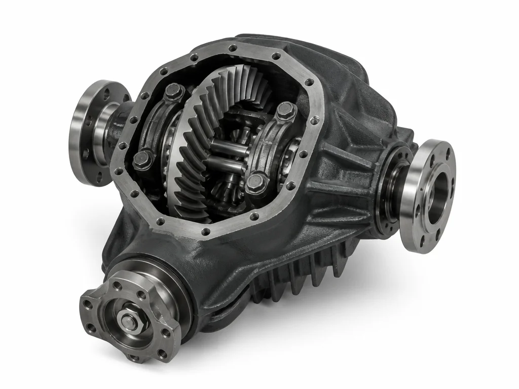 Rear differential assembly for a Kia K2500 rear-wheel-drive bakkie